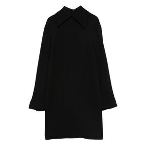 SEMICOUTURE Women's Black Collar Neck Dress Women BLACK Dresses